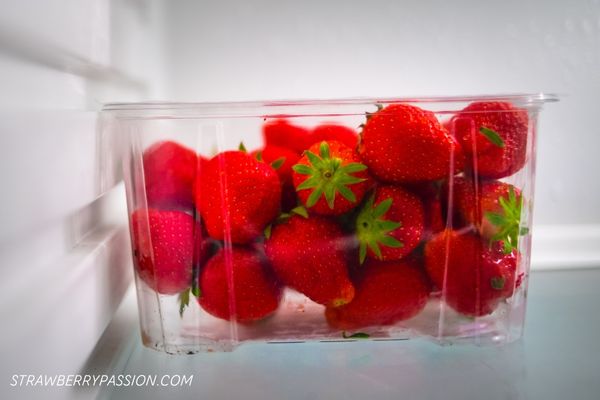 Strawberries in fridge