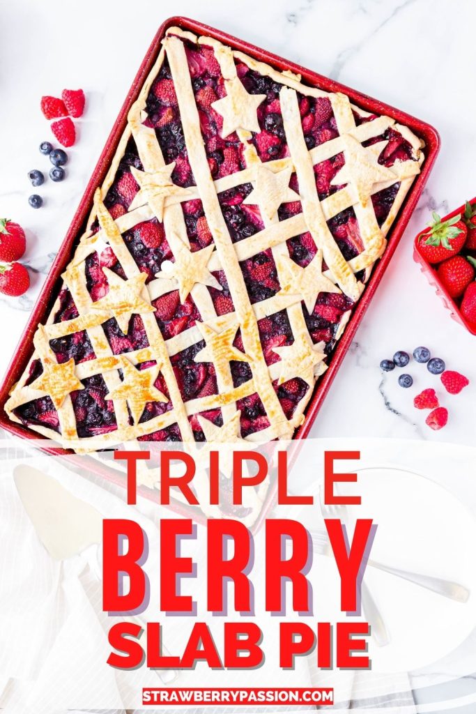 Triple Berry Slab Pie